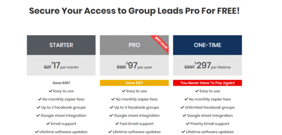 Group Leads Pricing