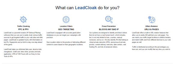 LeadCloak-Features