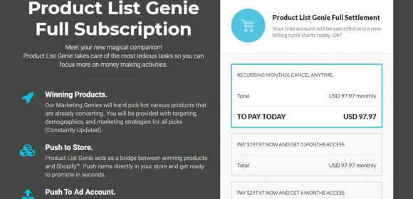 Product List Genie Pricing