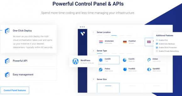 Vultr Hosting Features