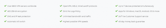 CyberGhost VPN Features