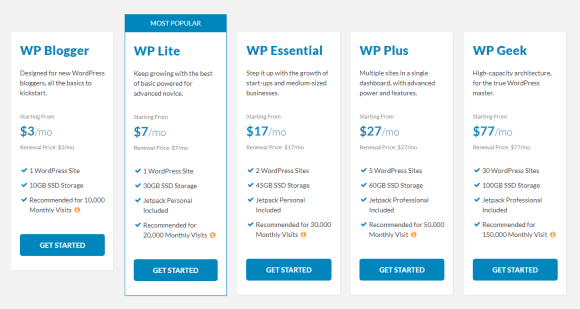 wpwebhost-pricing